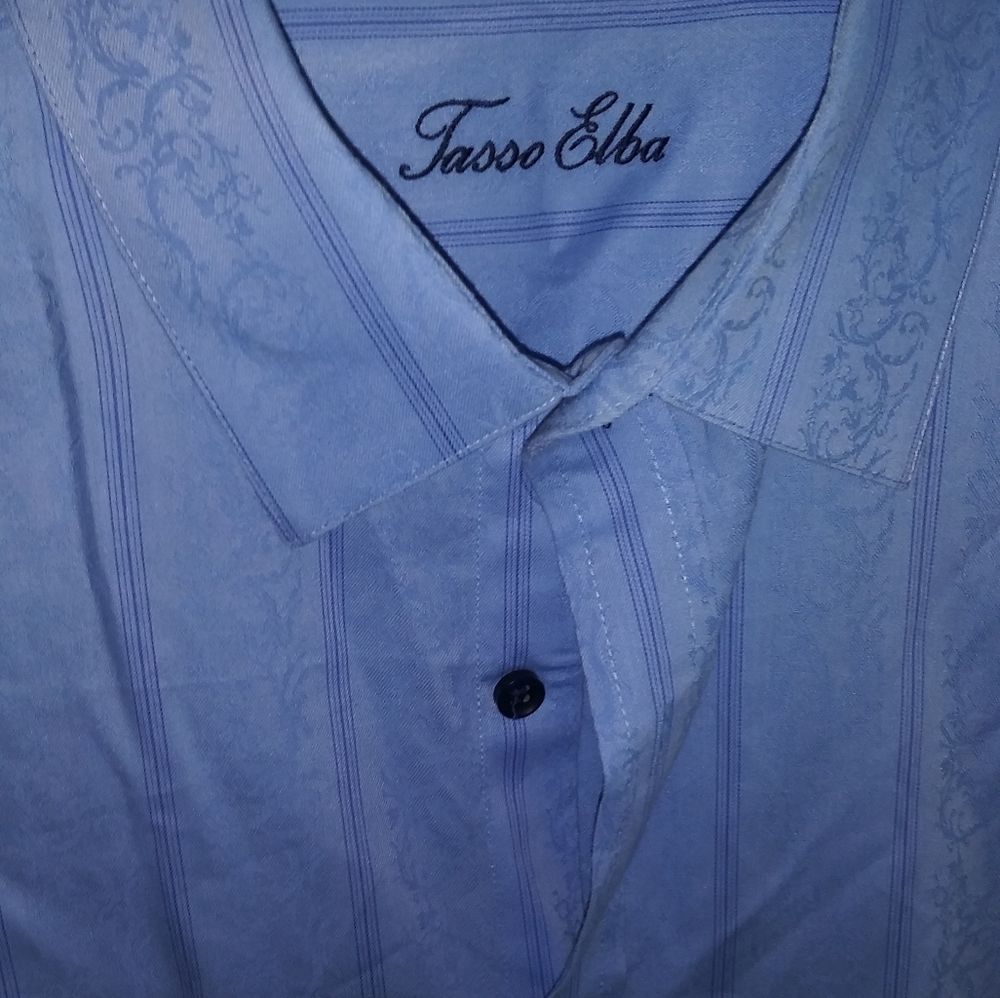 Tasso Elba Blue Dress Shirt